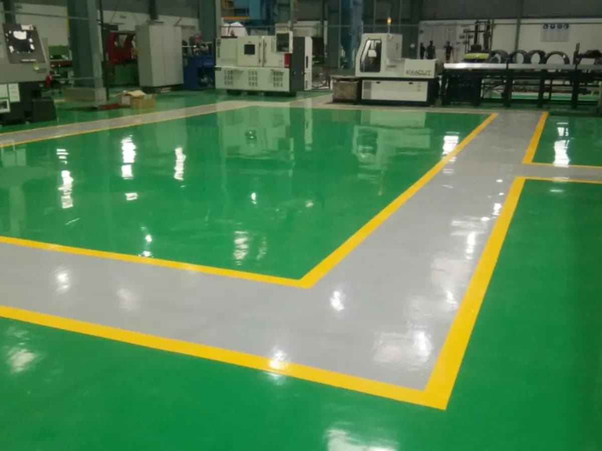 Industrial epoxy flooring installation in Chennai - Chemcoats
