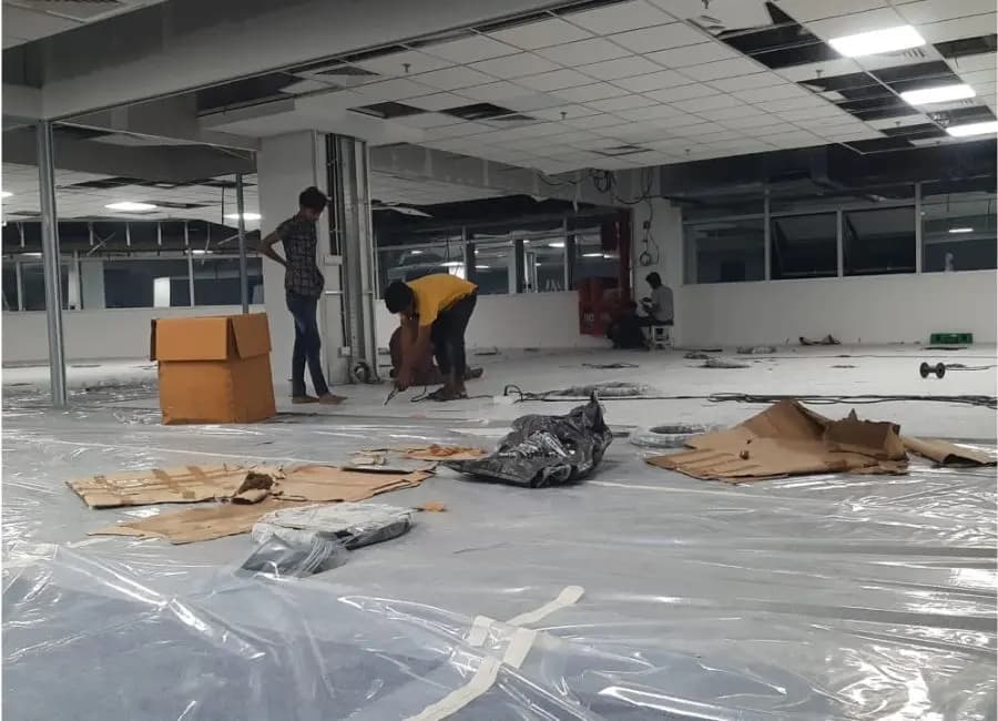 Access floor installation for software company – Chem Coats