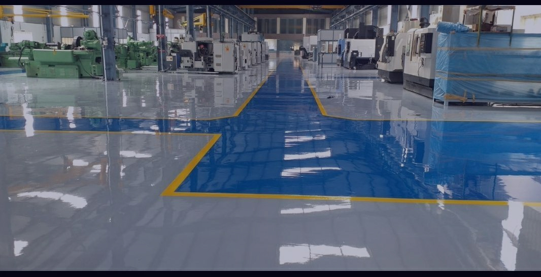 Epoxy Flooring installation in Oragadam - Chem Coats