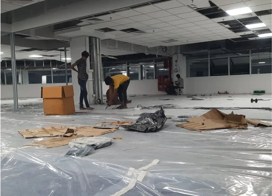 Access floor installation for software company – Chem Coats